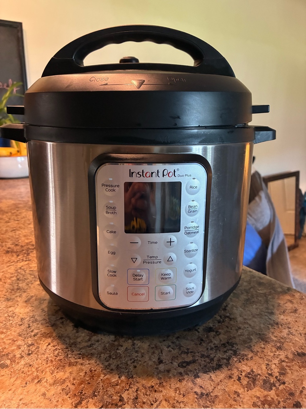 Instant Pot Duo Plus Stainless Steel Electric Pressure Cooker - Silver & Black